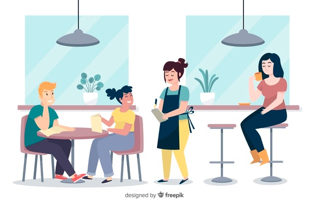 Memesan Makanan di Restoran